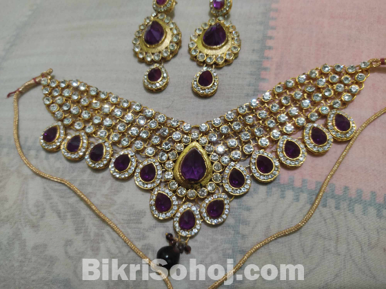 Original indian kundan jewelery set